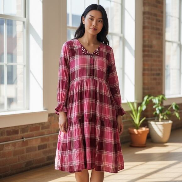 Matilda Jane Dresses & Skirts - Flannel Plaid Dress Matilda Jane